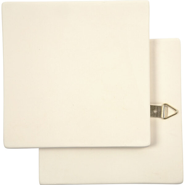 Creativ Company Kunst tegel, afm 13x13 cm, dikte 7 mm, wit, 1 stuk
