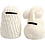 Creativ Company Dierenspaarpot, egel en konijn, H: 10 cm, wit, 2 stuk/ 1 doos