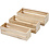 Creativ Company Fruit krat, H: 6,5+7+7,5 cm, L: 22+23,5+25 cm, B: 7+8,5+10 cm, 3 stuk/ 1 set