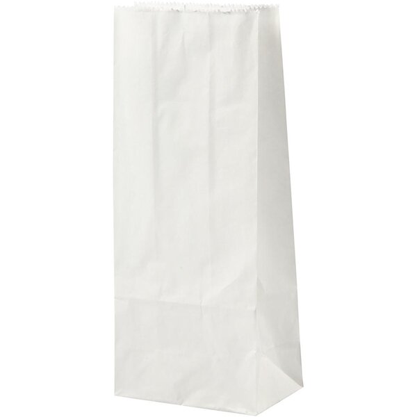 Creativ Company Papieren zakken, H: 22 cm, afm 6,5x9 cm, 46 gr, wit, 100 stuk/ 1 doos