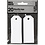 Creativ Company Manilla-labels, afm 3x8 cm, 220 gr, wit, 20 stuk/ 1 doos