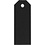 Creativ Company Manilla-labels, afm 3x8 cm, 220 gr, zwart, 20 stuk/ 1 doos
