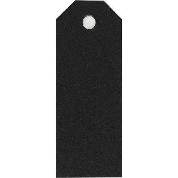 Creativ Company Manilla-labels, afm 3x8 cm, 220 gr, zwart, 20 stuk/ 1 doos