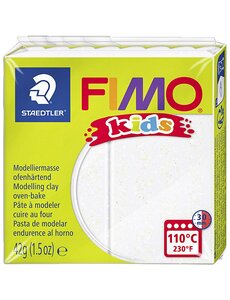 FIMO® FIMO® Kids Boetseerklei, glitter, wit, 42 gr/ 1 doos