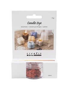 Creativ Company Kaarsenverf, geel, 5 gr/ 1 doos