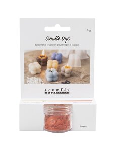 Creativ Company Kaarsenverf, crème, 5 gr/ 1 doos