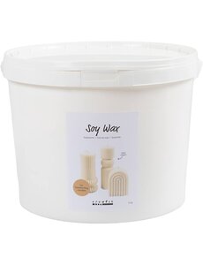 Creativ Company Sojawas, Voor kaarsen die op zich staan, crème, 5 kg/ 1 doos