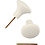 Creativ Company Haak, H: 5,1 cm, d 5,4 cm, wit, 4 stuk/ 1 doos