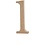 Creativ Company Letter, l, H: 12,7 cm, dikte 2 cm, 1 stuk