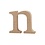 Creativ Company Letter, n, H: 8 cm, dikte 2 cm, 1 stuk