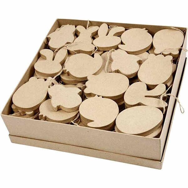 Creativ Company Paas decoraties, H: 10 cm, dikte 12 mm, 114 stuk/ 1 doos