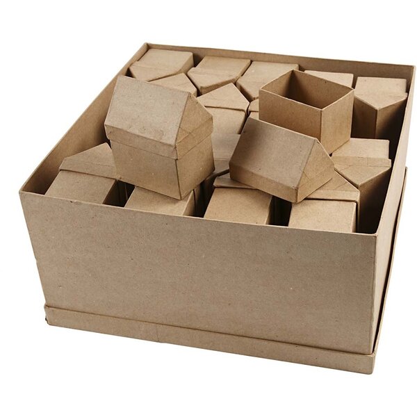 Creativ Company Huizen, H: 10,5 cm, afm 6x8,5 cm, 40 stuk/ 1 doos