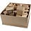 Creativ Company Huizen, H: 10,5 cm, afm 6x8,5 cm, 40 stuk/ 1 doos