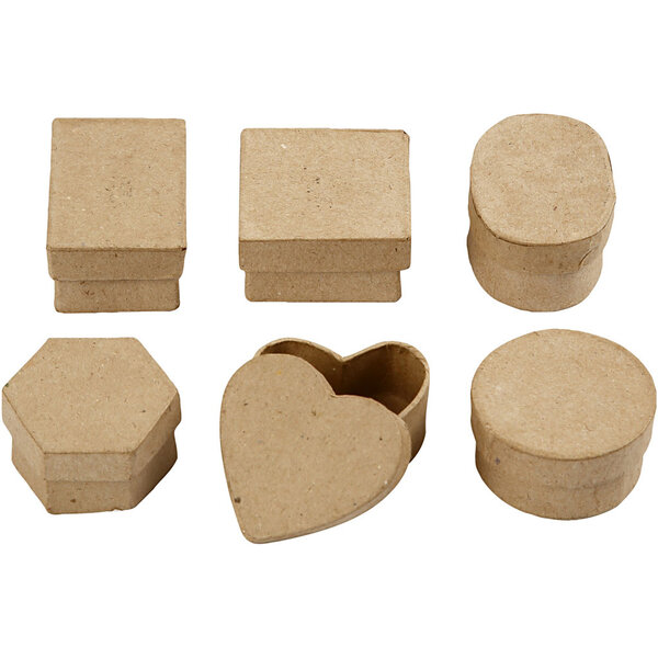 Creativ Company Mini dozen, H: 3 cm, d 4-6 cm, 6 stuk/ 1 doos