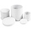 Creativ Company Trommel dozen set, H: 4+5+7 cm, d 4+5+6,5 cm, wit, 1 set