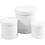 Creativ Company Trommel dozen set, H: 4+5+7 cm, d 4+5+6,5 cm, wit, 1 set