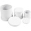 Creativ Company Trommel dozen set, H: 4+5+7 cm, d 4+5+6,5 cm, wit, 1 set