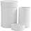 Creativ Company Ronde dozen, H: 7+9 cm, afm 4,5+6 cm, wit, 2 stuk/ 1 set