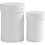 Creativ Company Ronde dozen, H: 7+9 cm, afm 4,5+6 cm, wit, 2 stuk/ 1 set