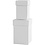 Creativ Company Vierkante dozen, H: 7+9 cm, afm 4,5+6 cm, wit, 2 stuk/ 1 set