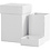 Creativ Company Vierkante dozen, H: 7+9 cm, afm 4,5+6 cm, wit, 2 stuk/ 1 set