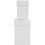 Creativ Company Vierkante dozen, H: 7+9 cm, afm 4,5+6 cm, wit, 2 stuk/ 1 set