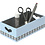 Creativ Company Opslagdozen, H: 6,3+5,8+5,5 cm, L: 20,5+18+15,8 cm, B: 11,5+9,8+7,8 cm, 3 stuk/ 1 set