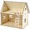 Creativ Company DIY Poppenhuis, H: 25 cm, afm 18x27 cm, 1 stuk