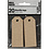 Creativ Company Manilla-labels, afm 3x8 cm, 220 gr, naturel, 20 stuk/ 1 doos