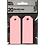 Creativ Company Manilla-labels, afm 3x8 cm, 220 gr, lichtrood, 20 stuk/ 1 doos