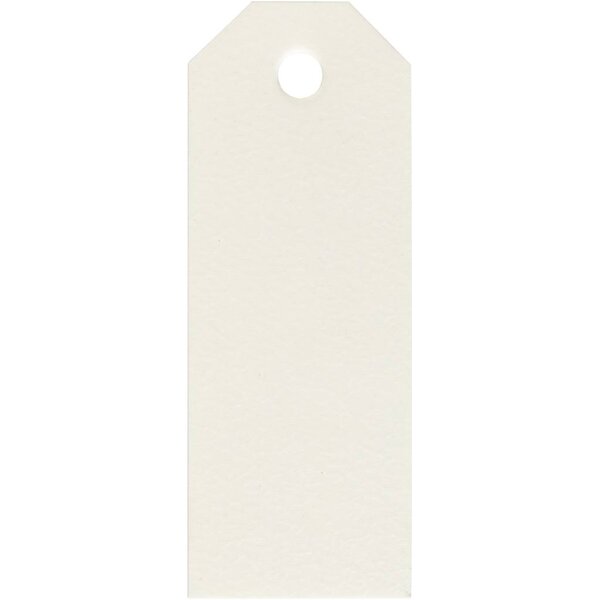 Creativ Company Manilla-labels, afm 3x8 cm, 220 gr, off-white, 20 stuk/ 1 doos