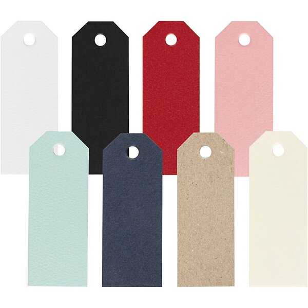 Creativ Company Manilla-labels, afm 3x8 cm, 220 gr, 16x20 stuk/ 1 doos