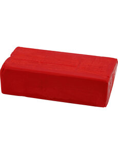 Creativ Company Boetseerklei, afm 13x6x4 cm, rood, 500 gr/ 1 doos