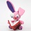 Creativ Company Boetseerklei, afm 13x6x4 cm, neon roze, 500 gr/ 1 doos