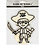 Creativ Company Figuur om te decoreren, piraat, H: 19 cm, 1 stuk