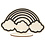 Creativ Company Figuur om te decoreren, regenboog, H: 10,5 cm, 1 stuk