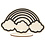 Creativ Company Figuur om te decoreren, regenboog, H: 10,5 cm, 1 stuk