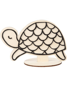 Creativ Company Figuur om te decoreren, schildpad, H: 10 cm, 1 stuk