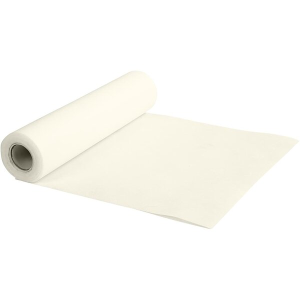 Creativ Company Tafelloper van Imitatiestof, B: 35 cm, 70 gr, crème, 10 m/ 1 rol