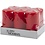 Creativ Company Kaarsen, H: 100 mm, d 50 mm, rood, 6 stuk/ 1 doos