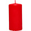 Creativ Company Kaarsen, H: 100 mm, d 50 mm, rood, 6 stuk/ 1 doos