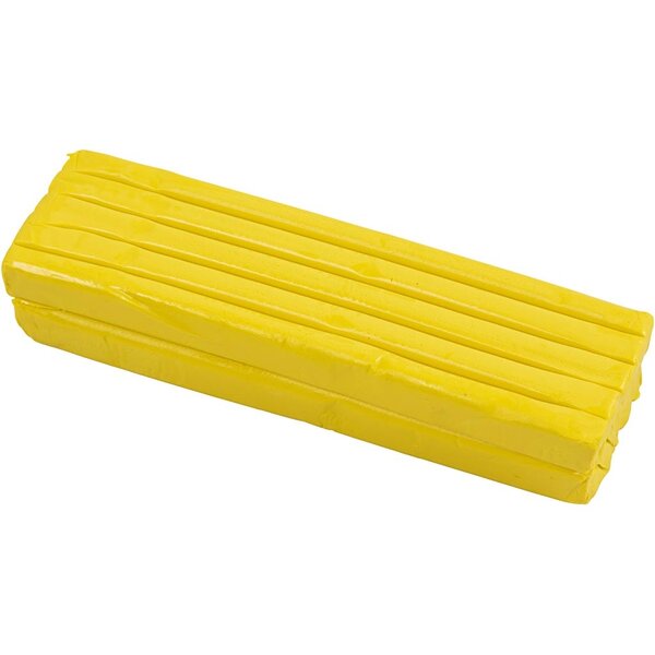 Creativ Company Boetseerklei, afm 13x6x4 cm, geel, 500 gr/ 1 doos