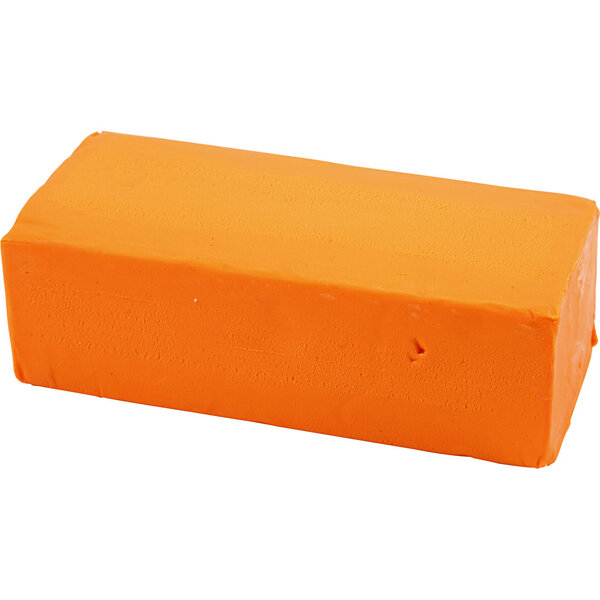Creativ Company Boetseerklei, afm 13x6x4 cm, neon oranje, 500 gr/ 1 doos