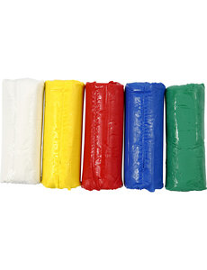 Creativ Company Boetseerklei, H: 9,5 cm, diverse kleuren, 5x80 gr/ 1 doos