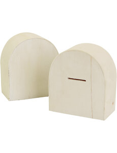  Houten spaarpot, afm 10x9 cm, 12 stuk/ 1 doos