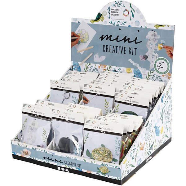 Creativ Company display met creative mini kits, 60 set/ 1 doos