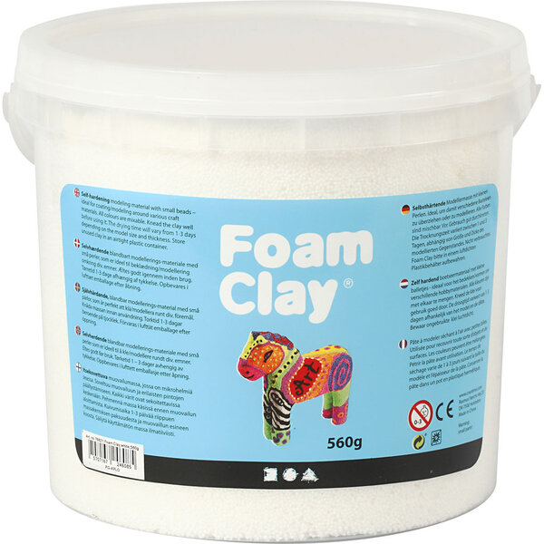 Foam Clay Foam Clay®, wit, 560 gr/ 1 emmer