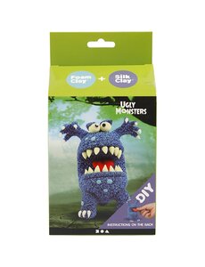 Silk Clay Funny Friends, monster, blauw, 1 doos