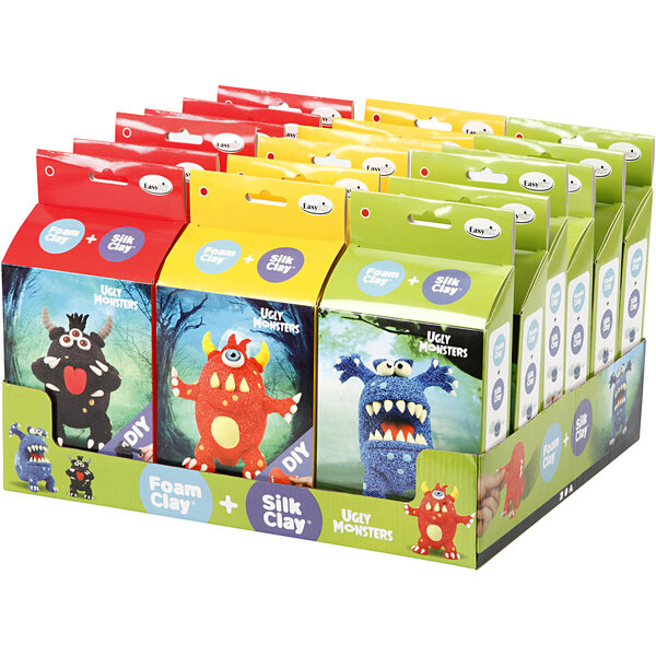 Silk Clay Funny Friends, monsters, 18 set/ 1 doos
