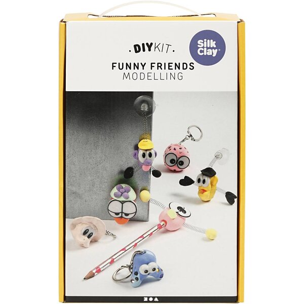Silk Clay Funny Friends, klein, afm 30x18x5 cm, 1 set